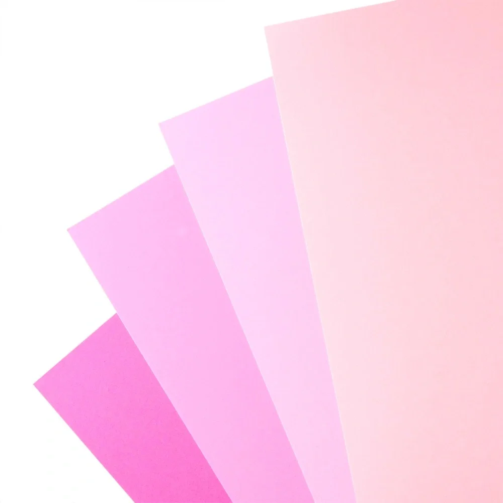 Ballerina Pink Cardstock Paper 67 Sheets 5 Shades of Pink Colors! NEW